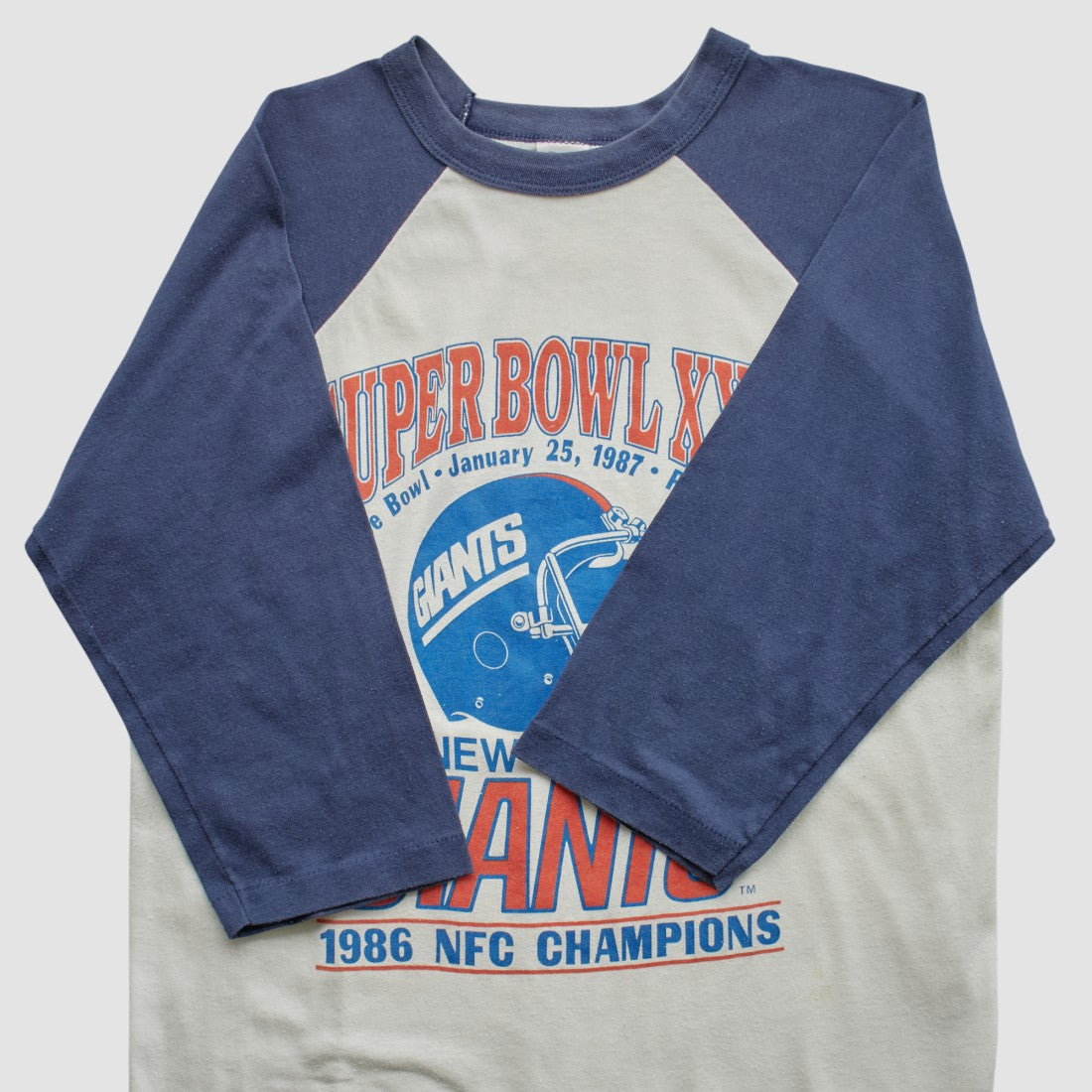 Super Bowl XXI Trench 1986 T-shirt - New York Giants
