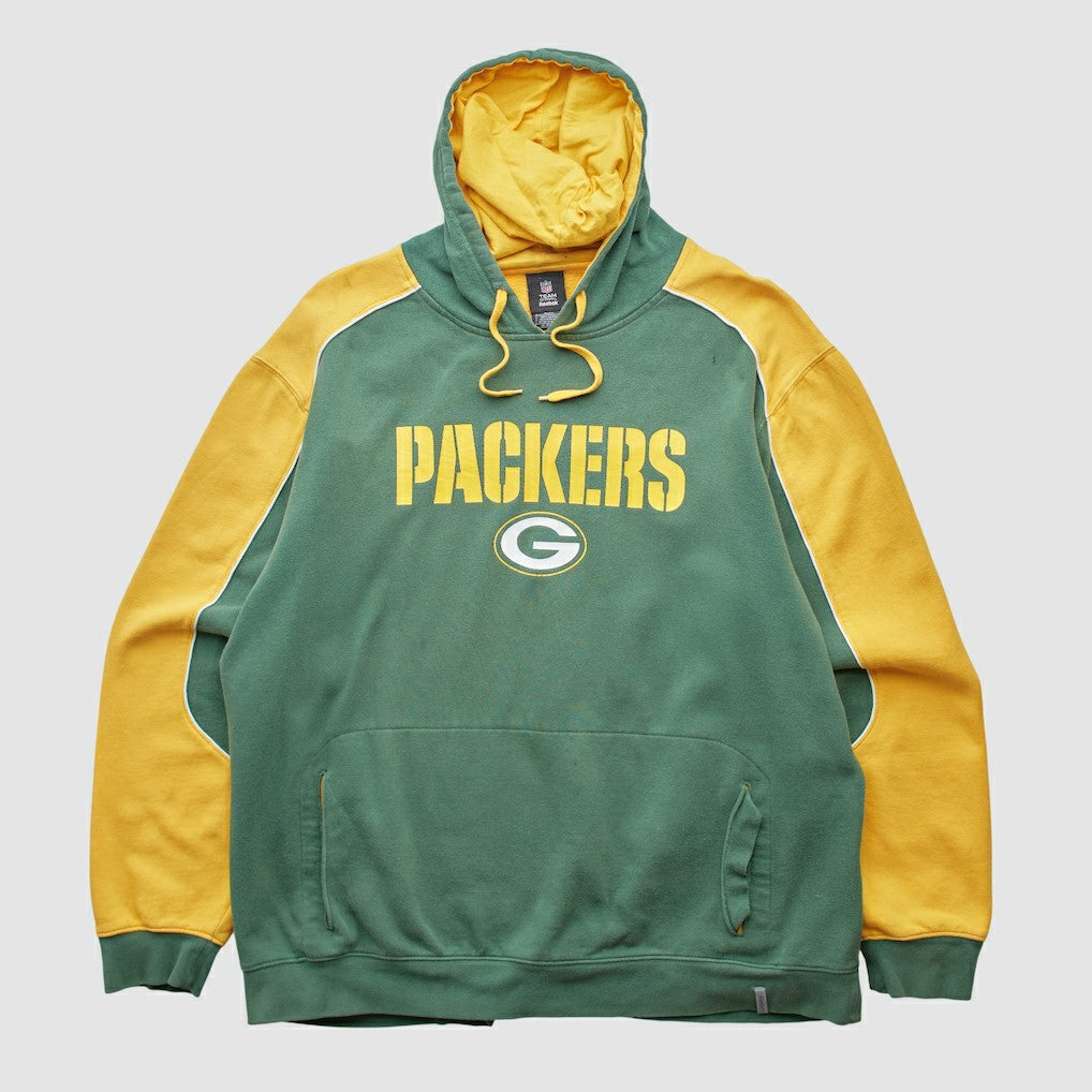 Reebok 2010s Hooded Pullover Sweatshirt - Green Bay Packers