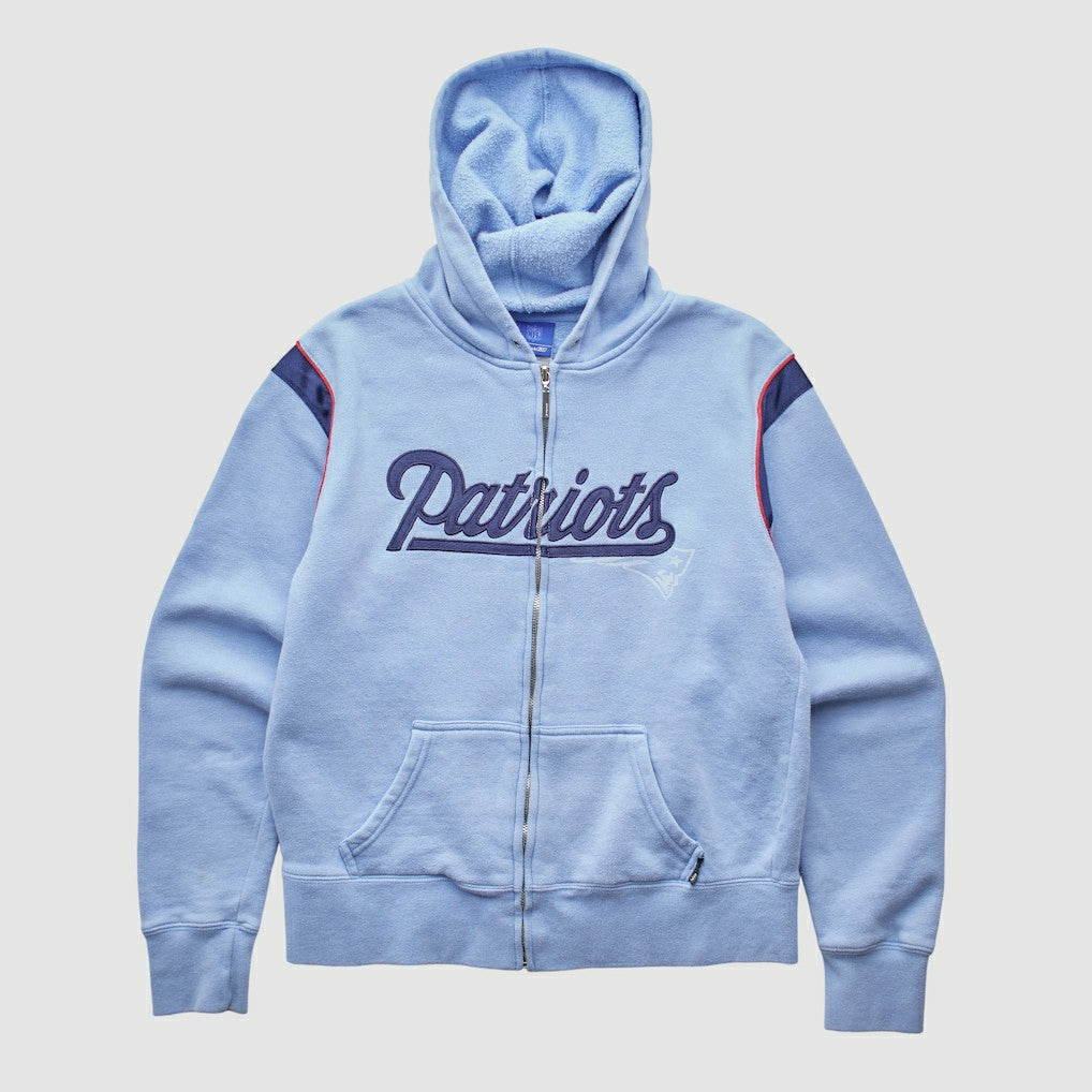 Reebok 2000s Hooded Full Zip Sweatshirt - New England Patriots