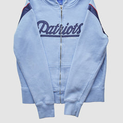Reebok 2000s Hooded Full Zip Sweatshirt - New England Patriots