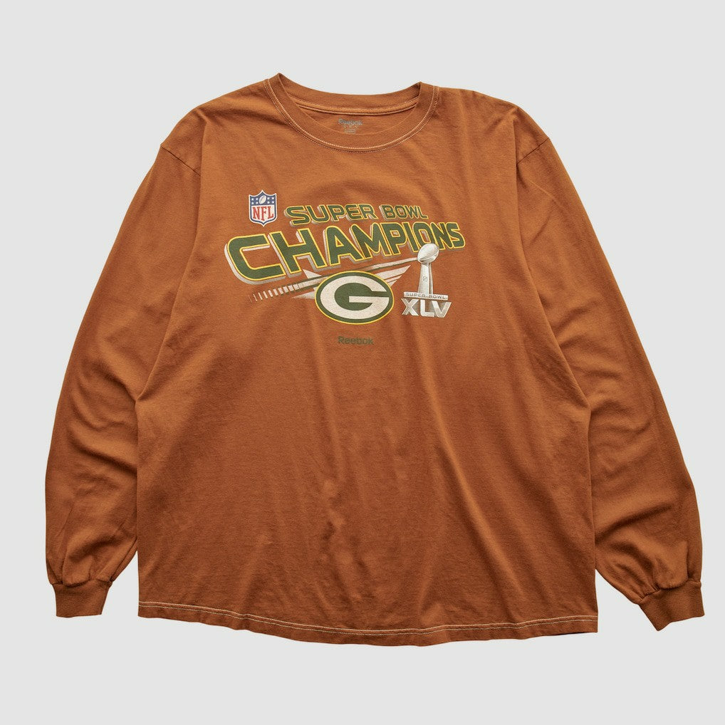 Super Bowl Champions XLV Reebok 2011 Long Sleeve T-shirt - Green Bay Packers