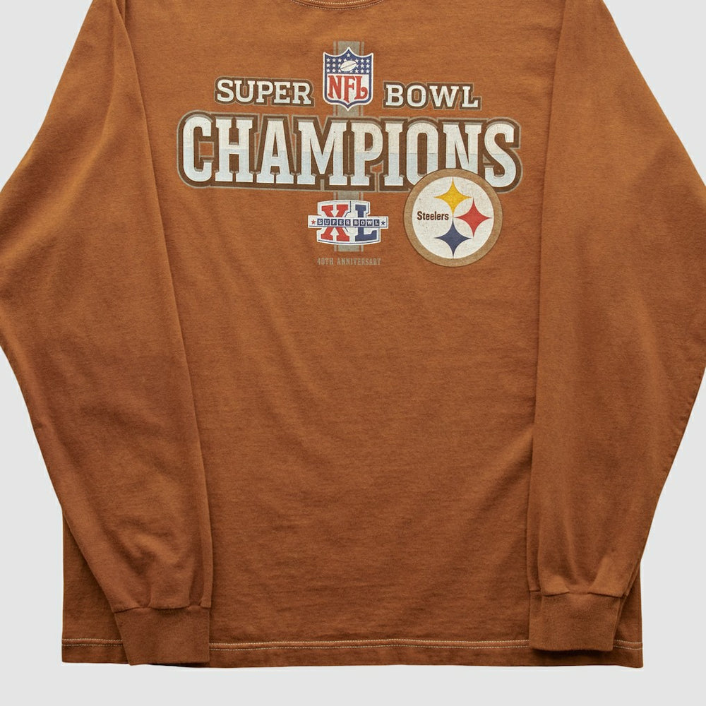 Super Bowl Champions Reebok 2006 Long Sleeve T-shirt - Pittsburgh Steelers