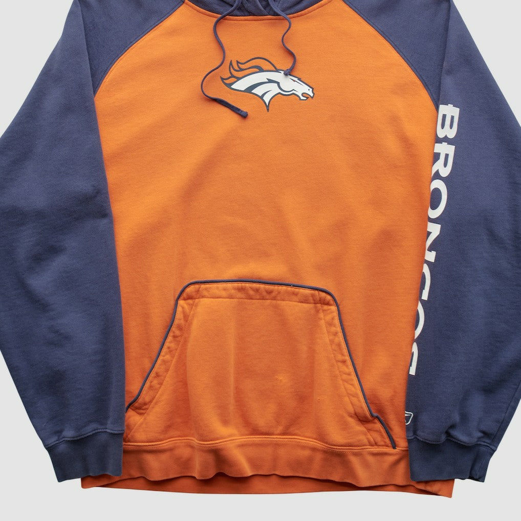 Reebok 2000s Hooded Pullover Sweatshirt - Denver Broncos
