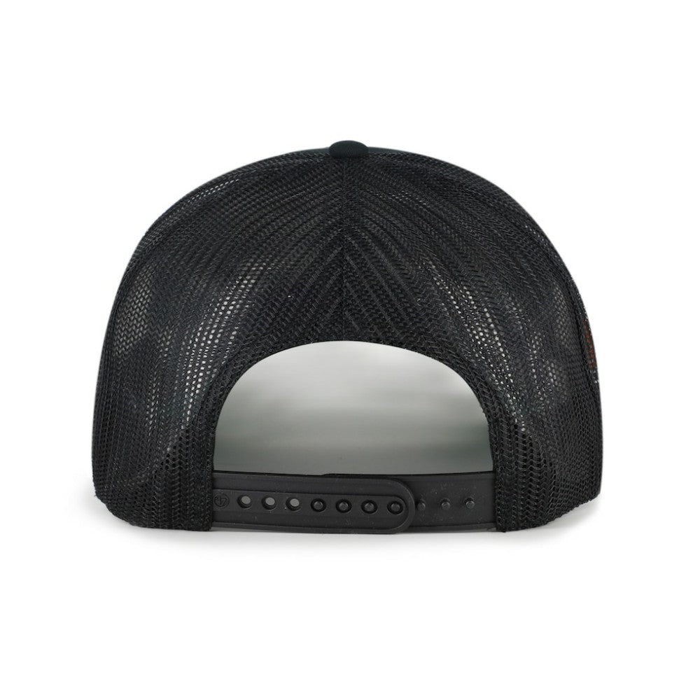 NHL Black Utah Mammoth '47 Frame Out Mesh Rope Hitch Adjustable Hat