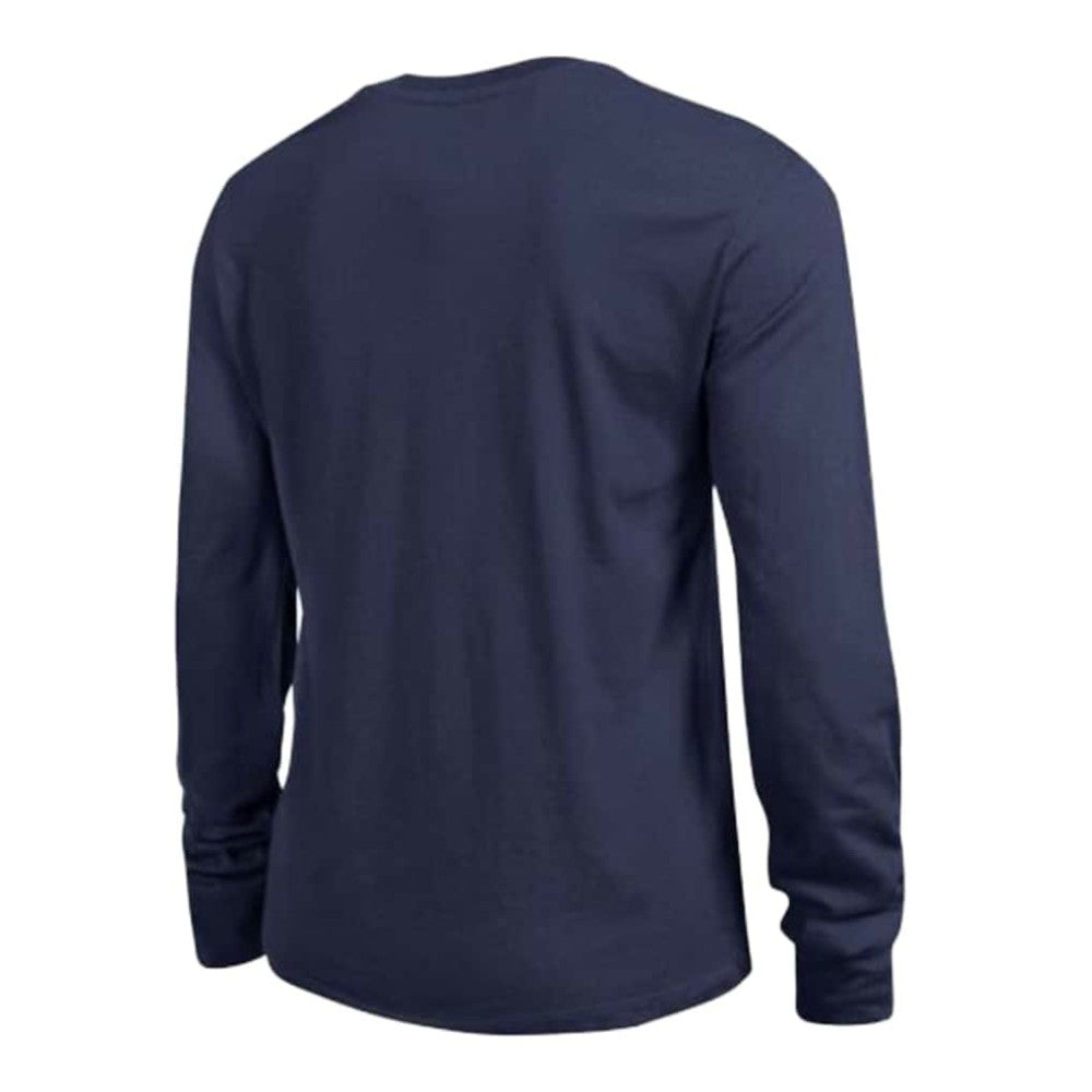 NHL Navy Seattle Kraken Champion Women's Wordmark Lockup Long Sleeve T-Shirt