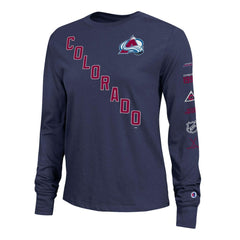NHL Navy Colorado Avalanche Champion Women's 2-Hit Long Sleeve T-Shirt