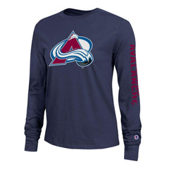 NHL Blue Colorado Avalanche Champion Women's 2-Hit Long Sleeve T-Shirt