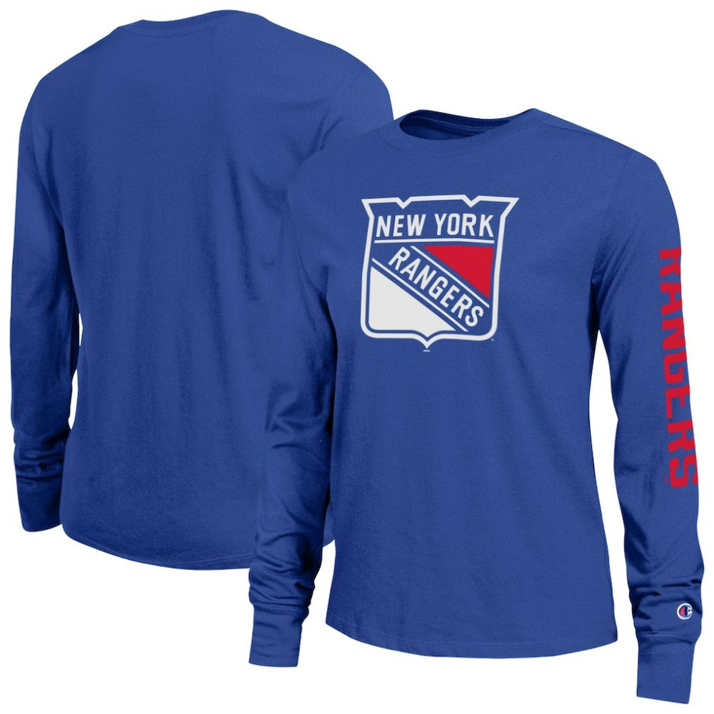 NHL Royal New York Rangers Champion Women's 2-Hit Long Sleeve T-Shirt