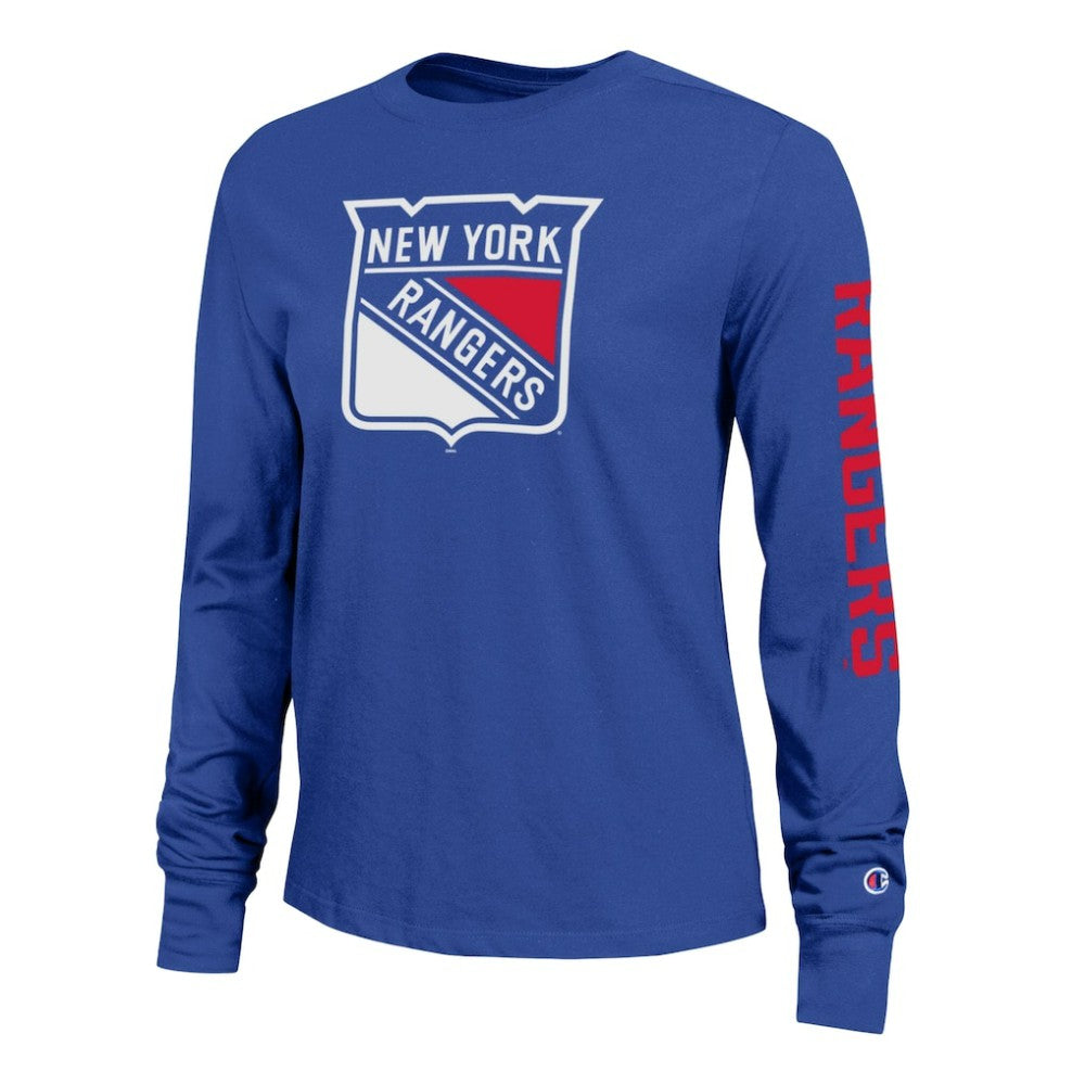 NHL Royal New York Rangers Champion Women's 2-Hit Long Sleeve T-Shirt