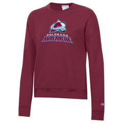 NHL Burgundy Colorado Avalanche Champion Women's Wordmark Lockup Powerblend Sweatshirt