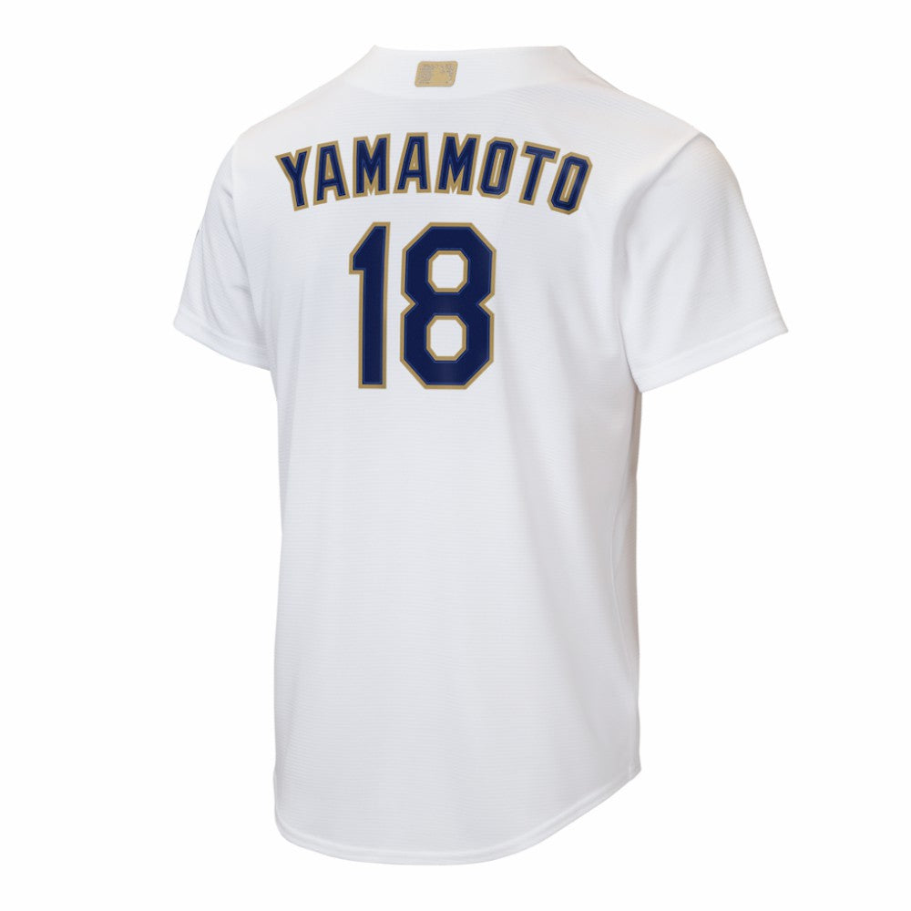 MLB Yoshinobu Yamamoto Los Angeles Dodgers Nike Youth 2026 Gold Collection Home Replica Jersey