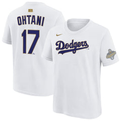 MLB Shohei Ohtani Los Angeles Dodgers Nike Youth 2026 Gold Collection Name & Number T-Shirt