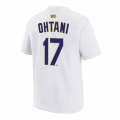 MLB Shohei Ohtani Los Angeles Dodgers Nike Youth 2026 Gold Collection Name & Number T-Shirt