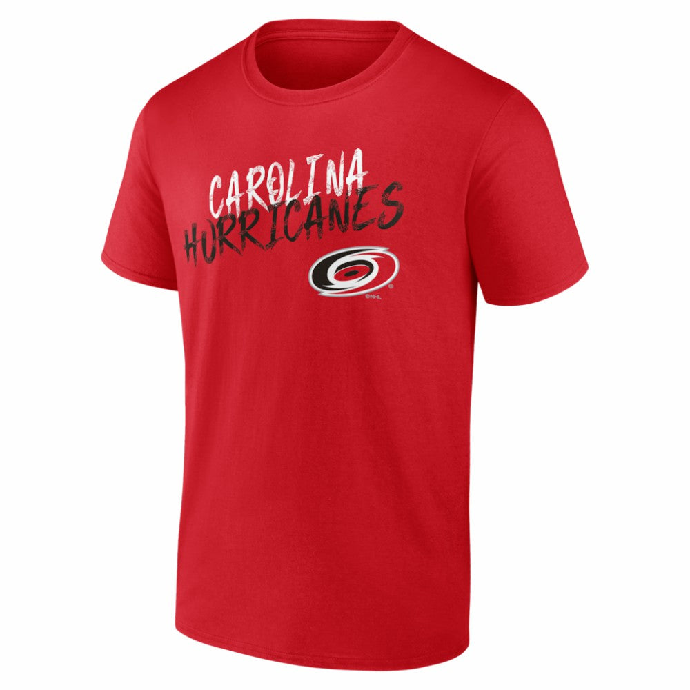 NHL Red Carolina Hurricanes Hustle Personalized Name & Number T-Shirt
