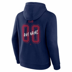 NHL Navy Colorado Avalanche Big & Tall Hustle Personalized Name & Number Hoodie