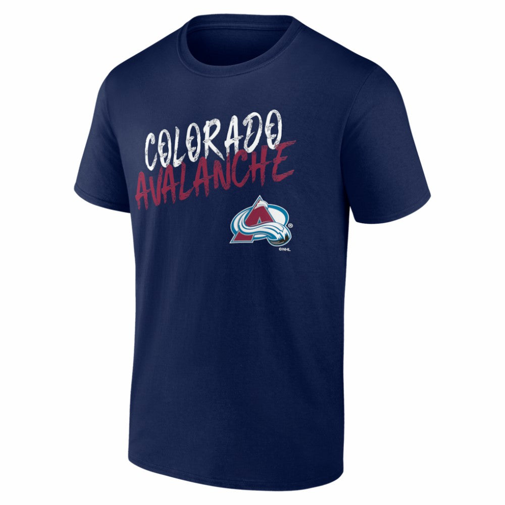 NHL Navy Colorado Avalanche Hustle Personalized Name & Number T-Shirt