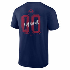 NHL Navy Colorado Avalanche Hustle Personalized Name & Number T-Shirt