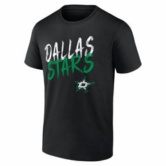 NHL Black Dallas Stars Hustle Personalized Name & Number T-Shirt