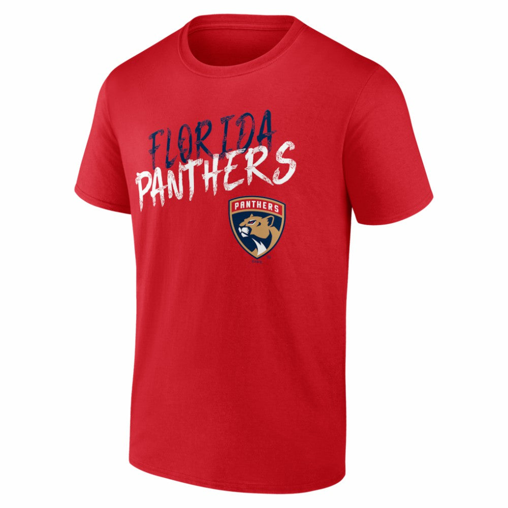 NHL Red Florida Panthers Hustle Personalized Name & Number T-Shirt