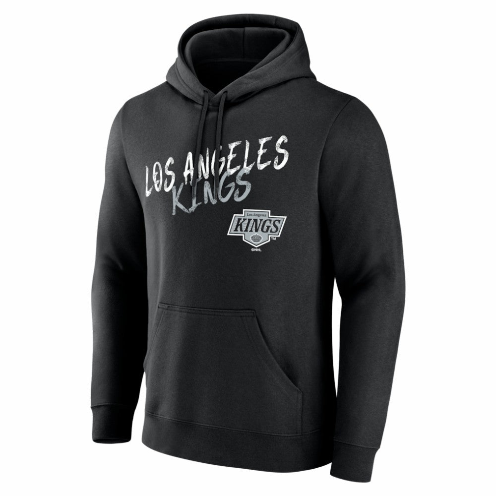 NHL Black Los Angeles Kings Big & Tall Hustle Personalized Name & Number Hoodie