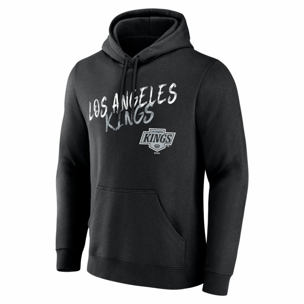NHL Black Los Angeles Kings Hustle Personalized Name & Number Hoodie