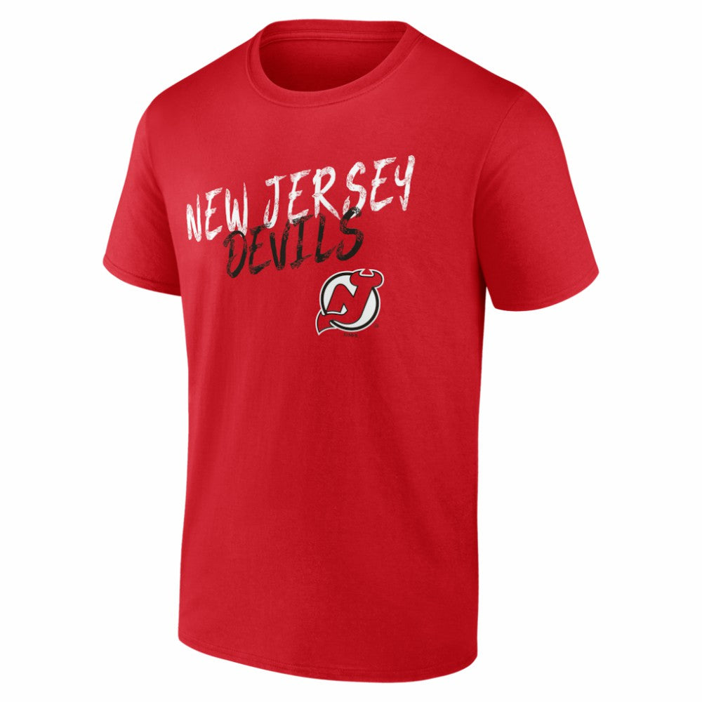NHL Red New Jersey Devils Big & Tall Hustle Personalized Name & Number T-Shirt