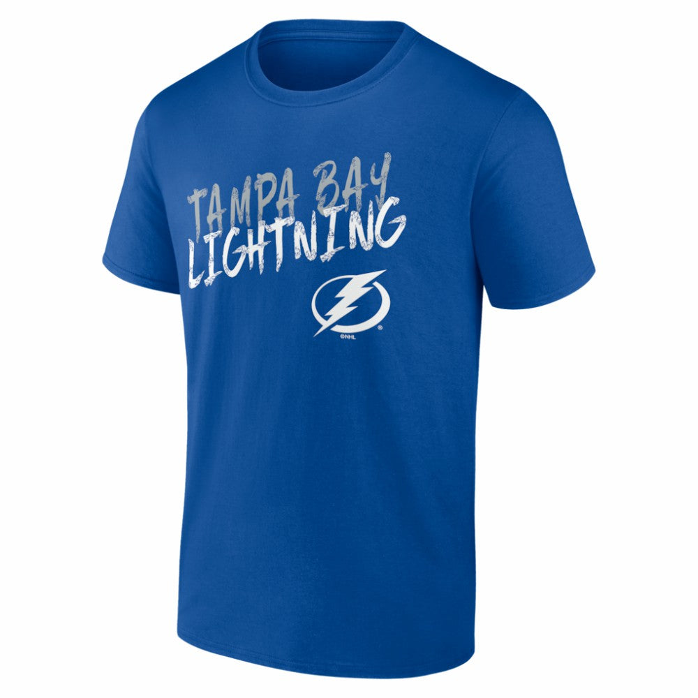 NHL Blue Tampa Bay Lightning Hustle Personalized Name & Number T-Shirt