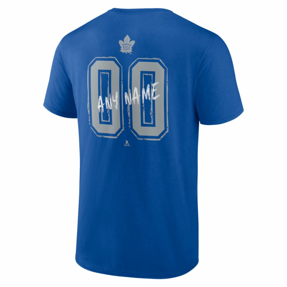 NHL Blue Toronto Maple Leafs Hustle Personalized Name & Number T-Shirt