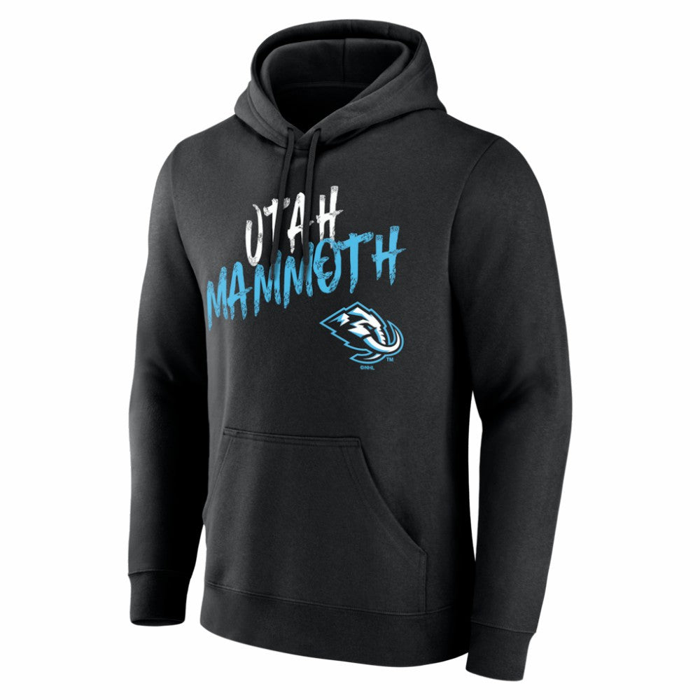 NHL Black Utah Mammoth Big & Tall Hustle Personalized Name & Number Hoodie