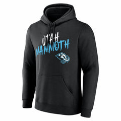 NHL Black Utah Mammoth Big & Tall Hustle Personalized Name & Number Hoodie