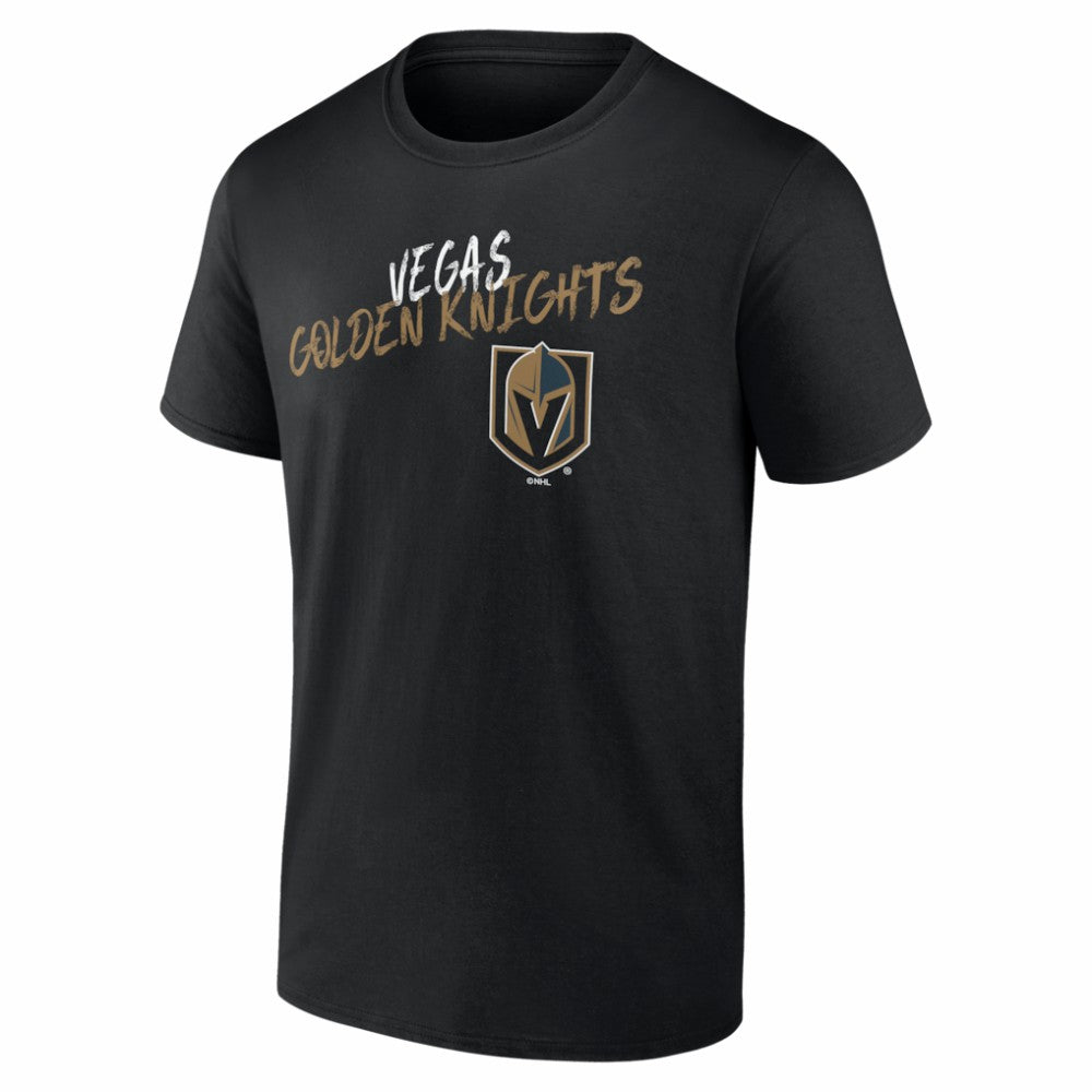 NHL Black Vegas Golden Knights Hustle Personalized Name & Number T-Shirt