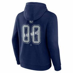 NHL Navy Winnipeg Jets Big & Tall Hustle Personalized Name & Number Hoodie