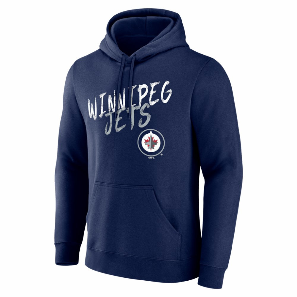 NHL Navy Winnipeg Jets Hustle Personalized Name & Number Hoodie