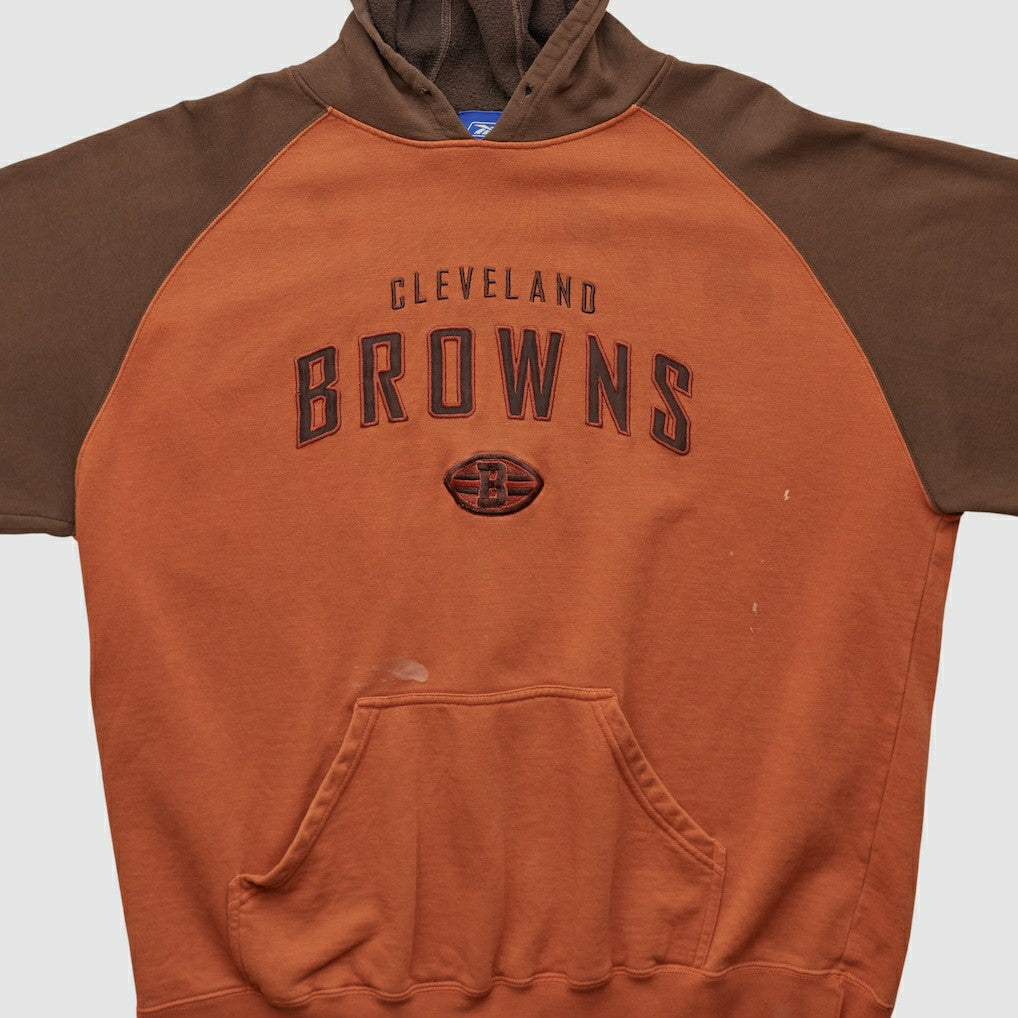 Reebok 2000s Hooded Pullover Sweatshirt - Cleveland Browns