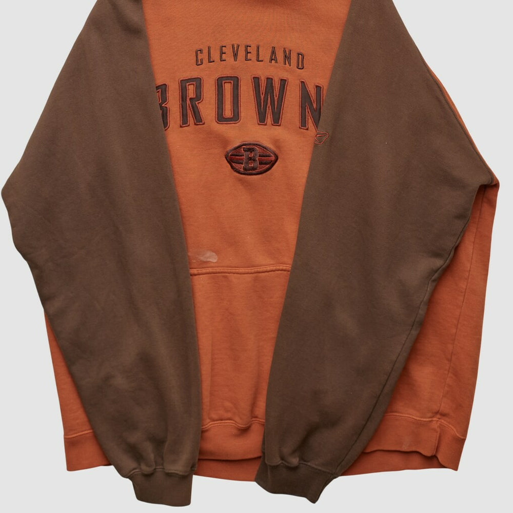 Reebok 2000s Hooded Pullover Sweatshirt - Cleveland Browns