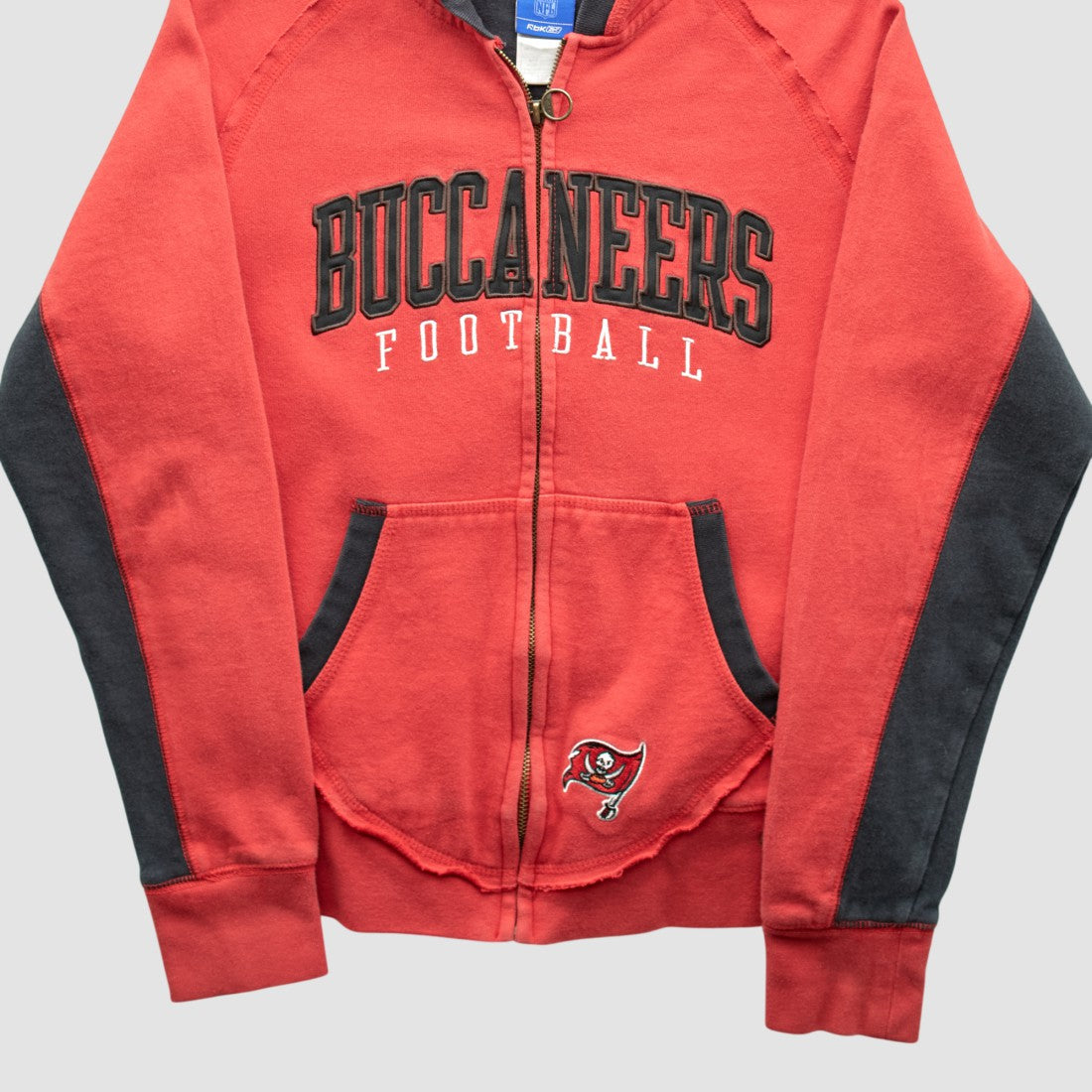 Reebok 2000s Hooded Full Zip Sweatshirt - Tampa Bay Buccaneers