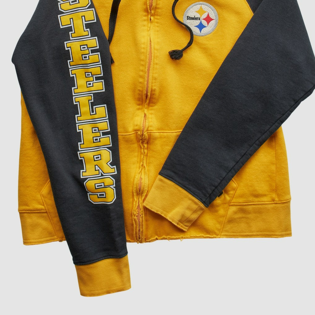 Reebok 2000s Hooded Full Zip Sweatshirt - Pittsburgh Steelers
