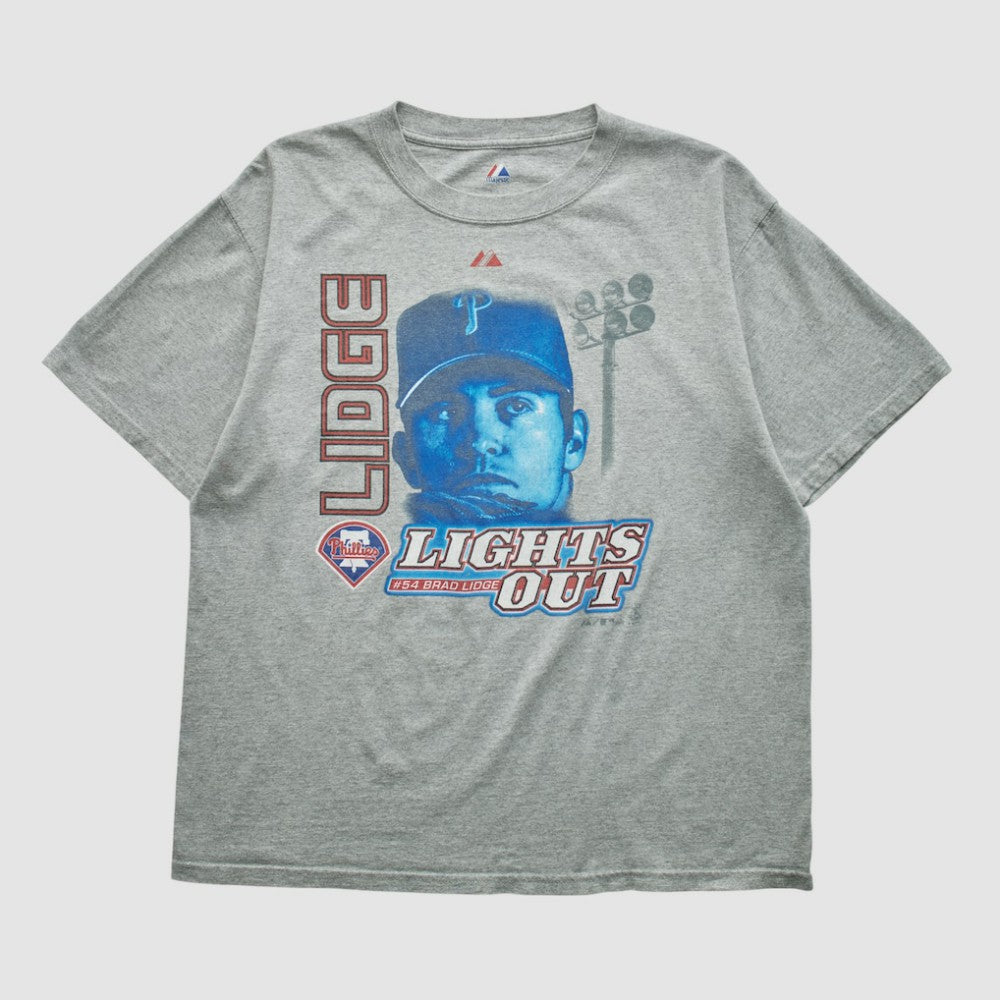 MLB Brad Lidge Majestic 2000s T-shirt