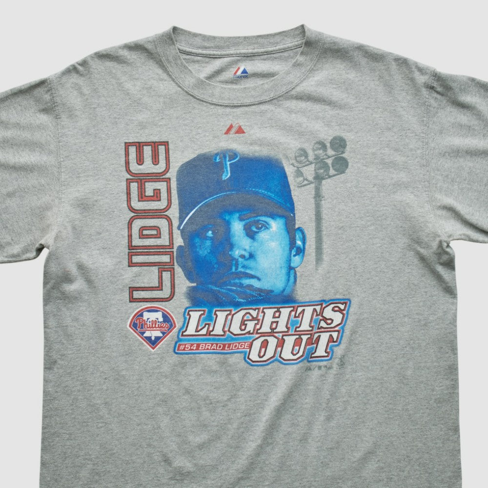 MLB Brad Lidge Majestic 2000s T-shirt