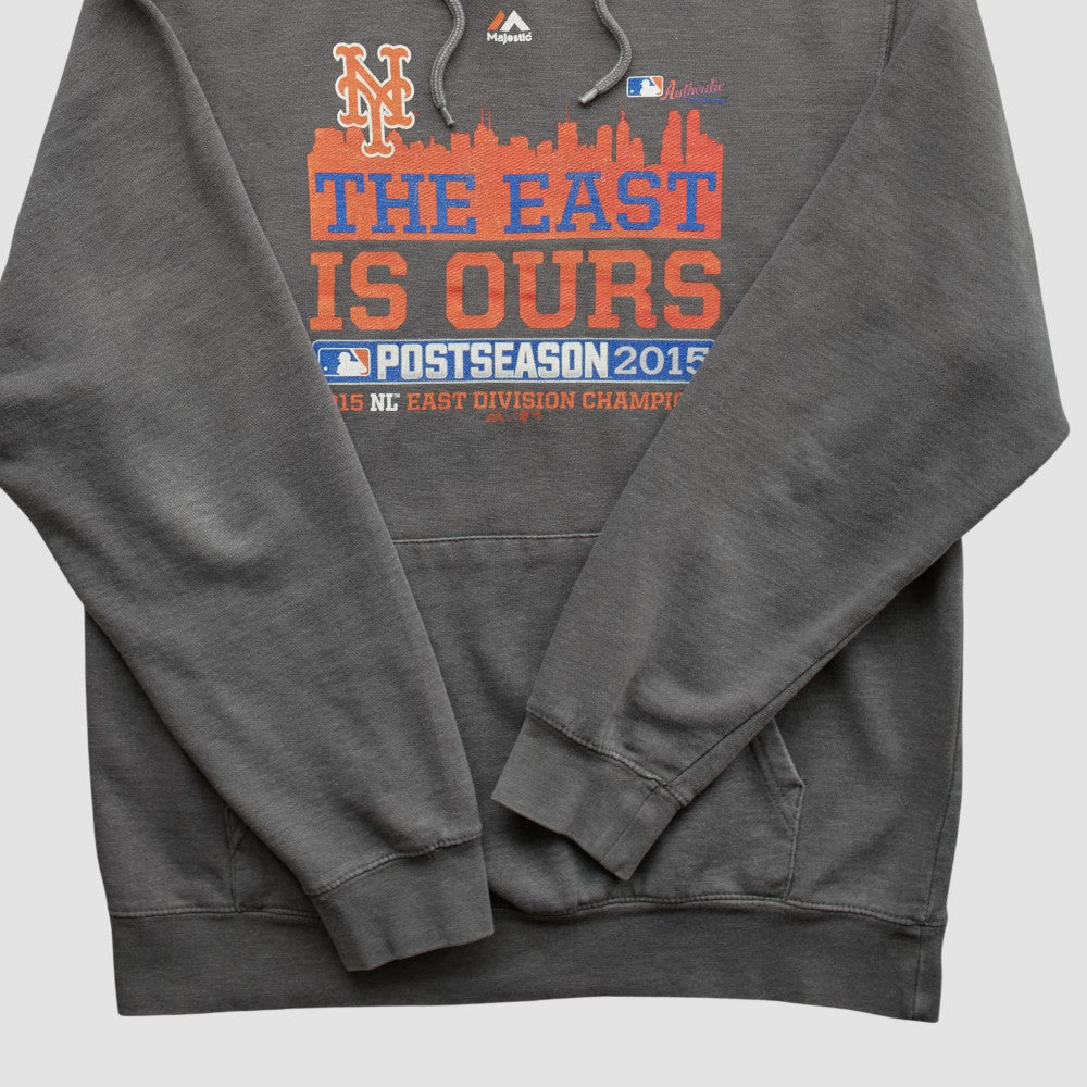 MLB New York Mets Majestic 2015 Hooded Pullover Sweatshirt