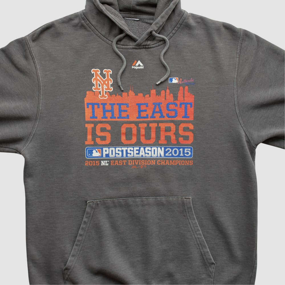 MLB New York Mets Majestic 2015 Hooded Pullover Sweatshirt