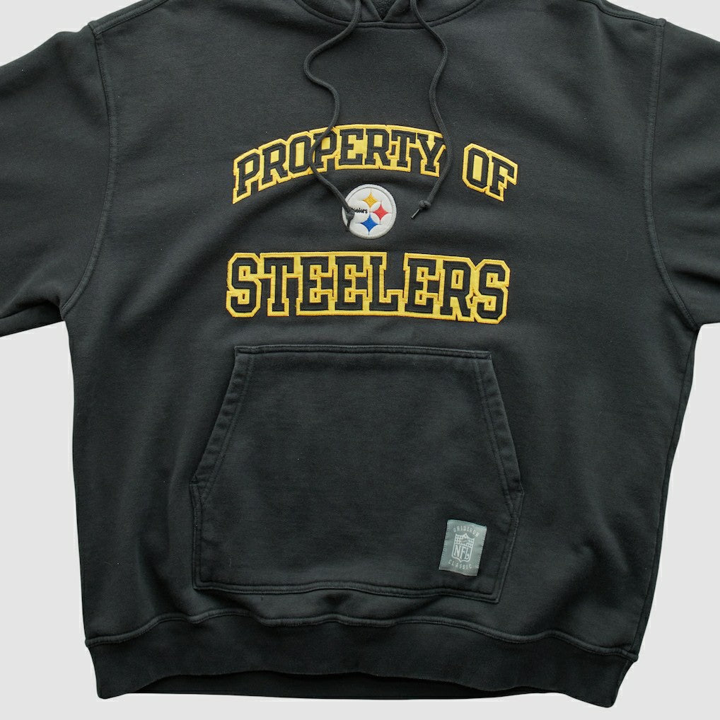 Reebok 2000s Hooded Pullover Sweatshirt - Pittsburgh Steelers