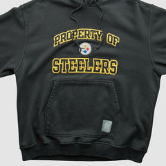 Reebok 2000s Hooded Pullover Sweatshirt - Pittsburgh Steelers