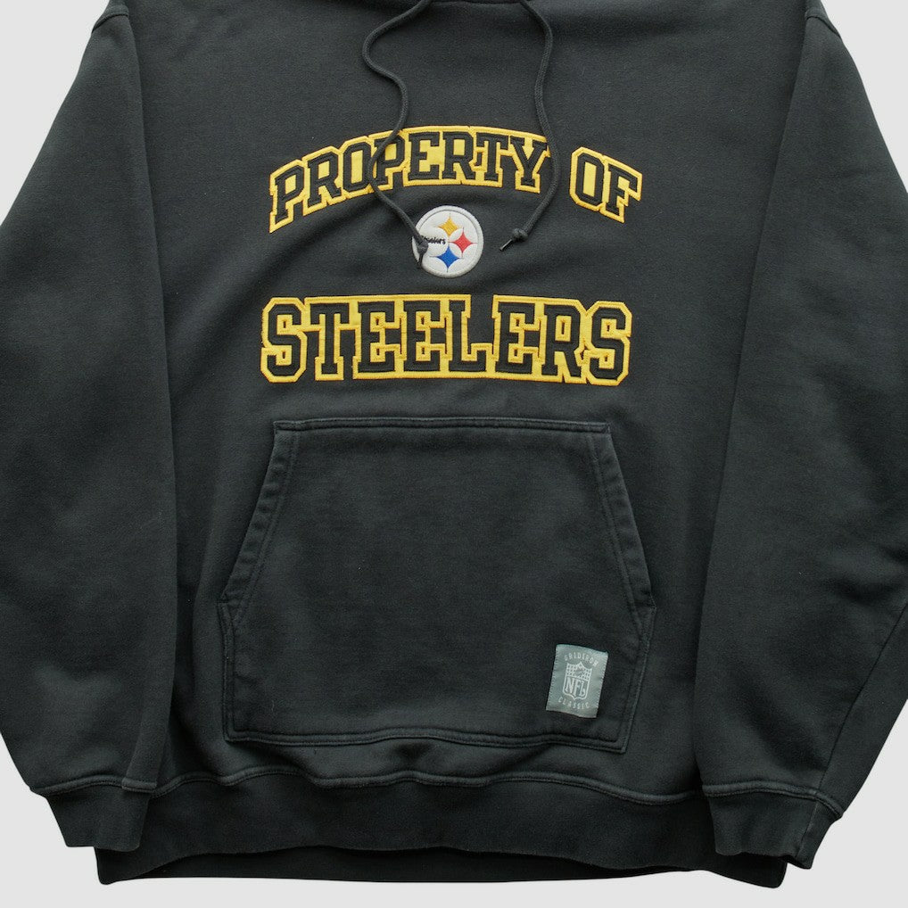Reebok 2000s Hooded Pullover Sweatshirt - Pittsburgh Steelers