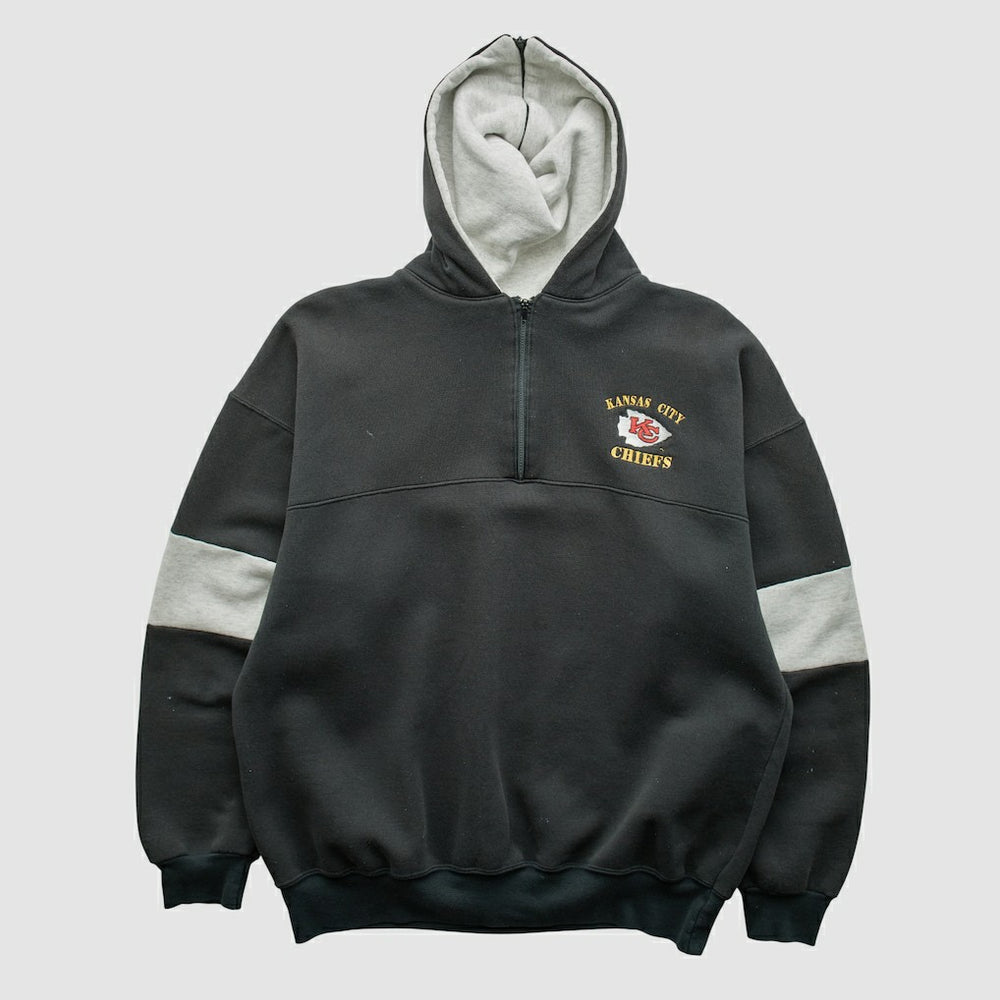 Dodger 90s Hooded 1/4 Zip Sweatshirt - Kansas City Chiefs