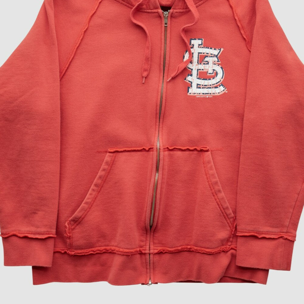 MLB St. Louis Cardinals Genuine Merchandise 2000s Hooded Full Zip Sweatshirt