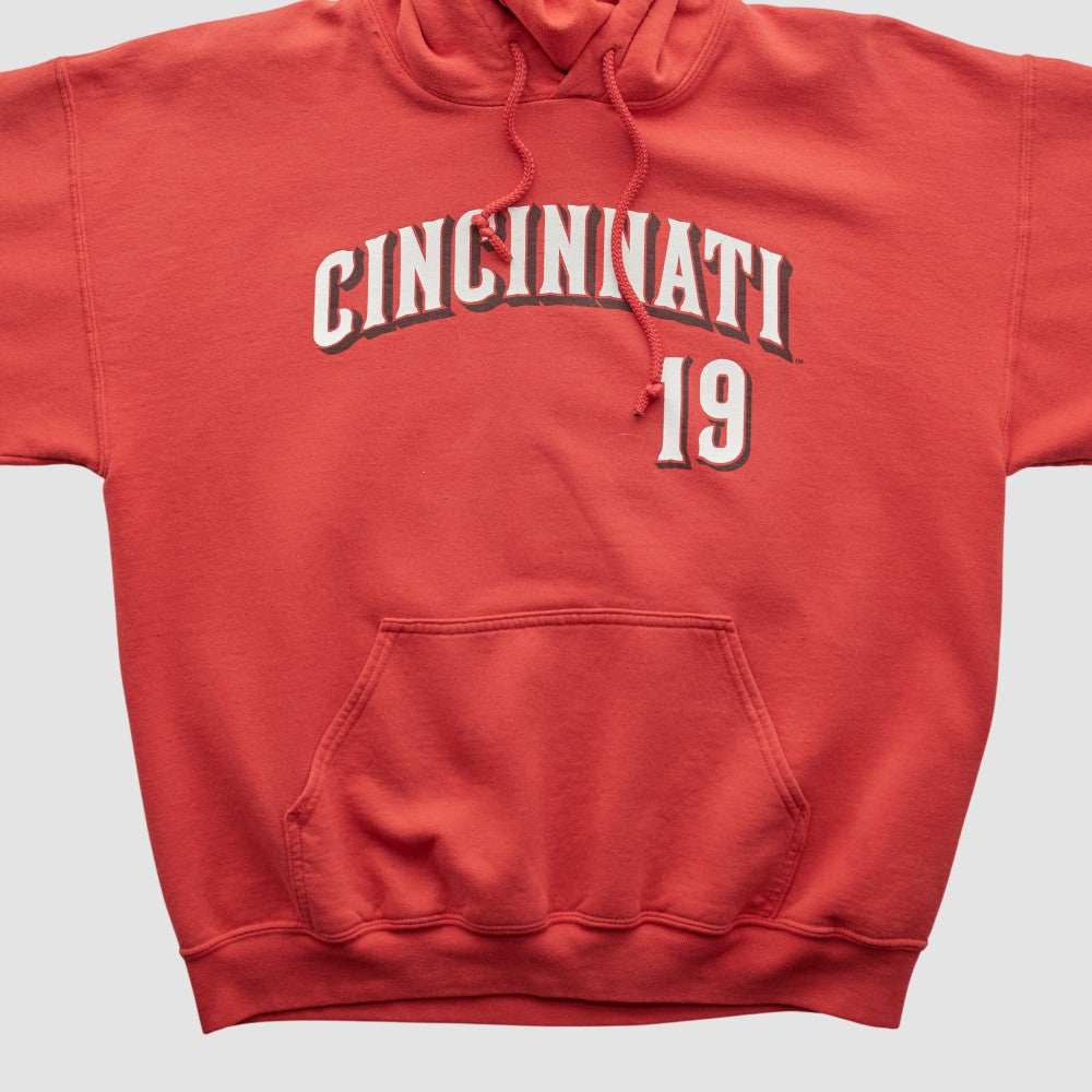 MLB Cincinnati Reds Genuine Merchandise 2000s Hooded Pullover Sweatshirt