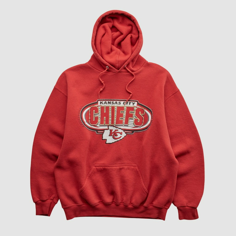 Logo Athletic 90s Hooded Pullover Sweatshirt - Kansas City Chiefs