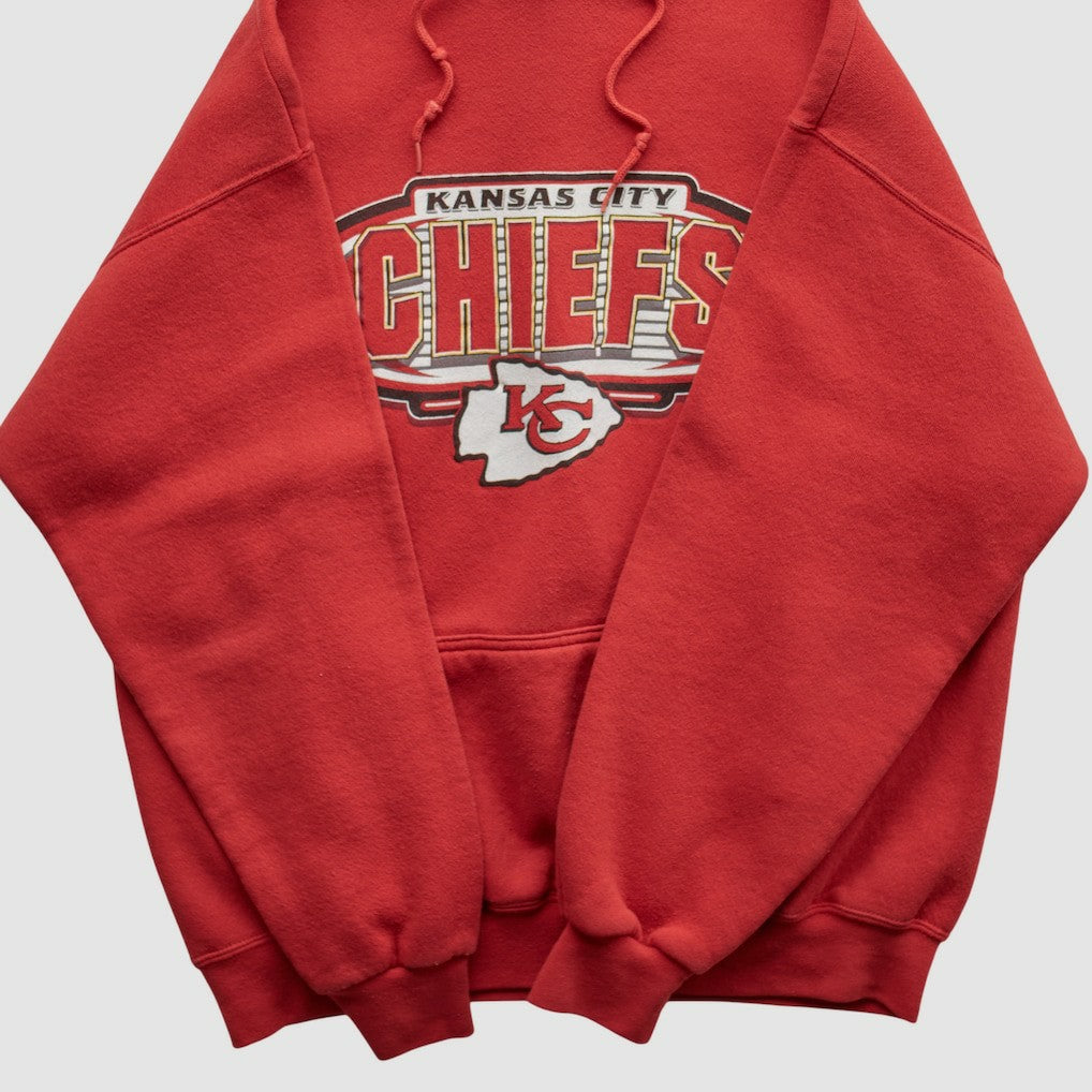 Logo Athletic 90s Hooded Pullover Sweatshirt - Kansas City Chiefs