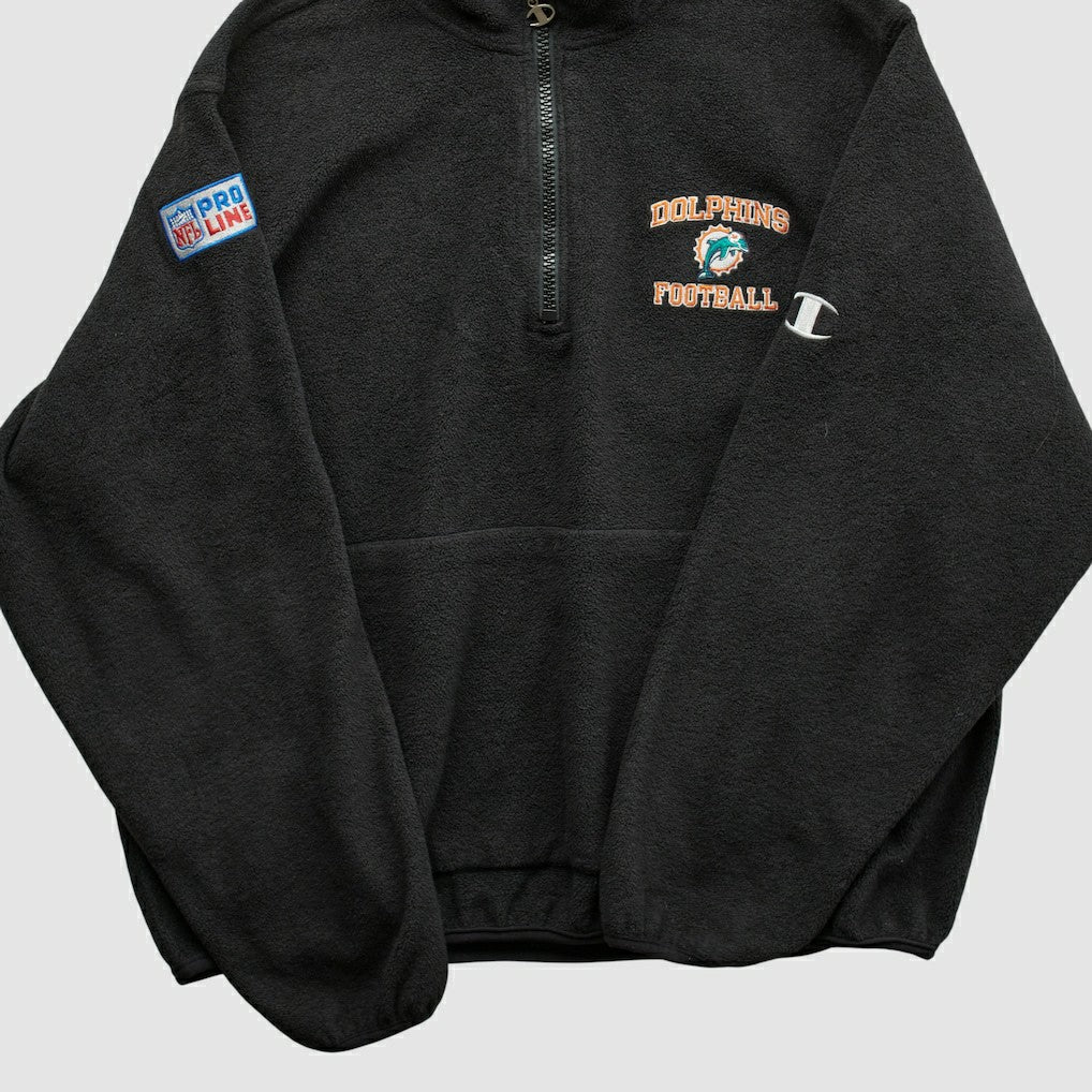 Champion 2000s 1/4 Zip Sweatshirt - Miami Dolphins
